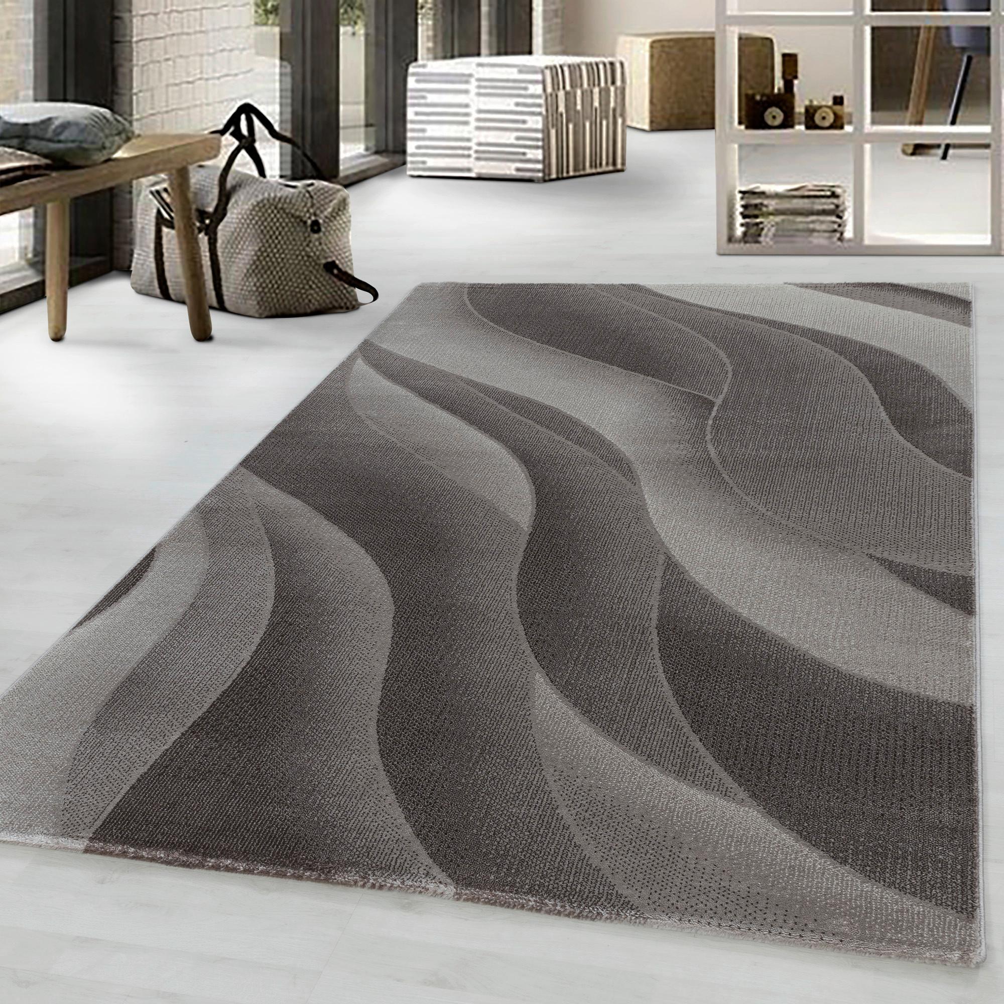 Webteppich Costa Braun ca. 240x340cm - Braun, Design, Textil (240/340cm) - Novel