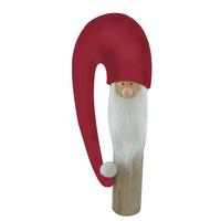 SKRZAT J19847FM - czerwony/kolor naturalny, Lifestyle, drewno/tkanina (22/58/11cm) - X-Mas