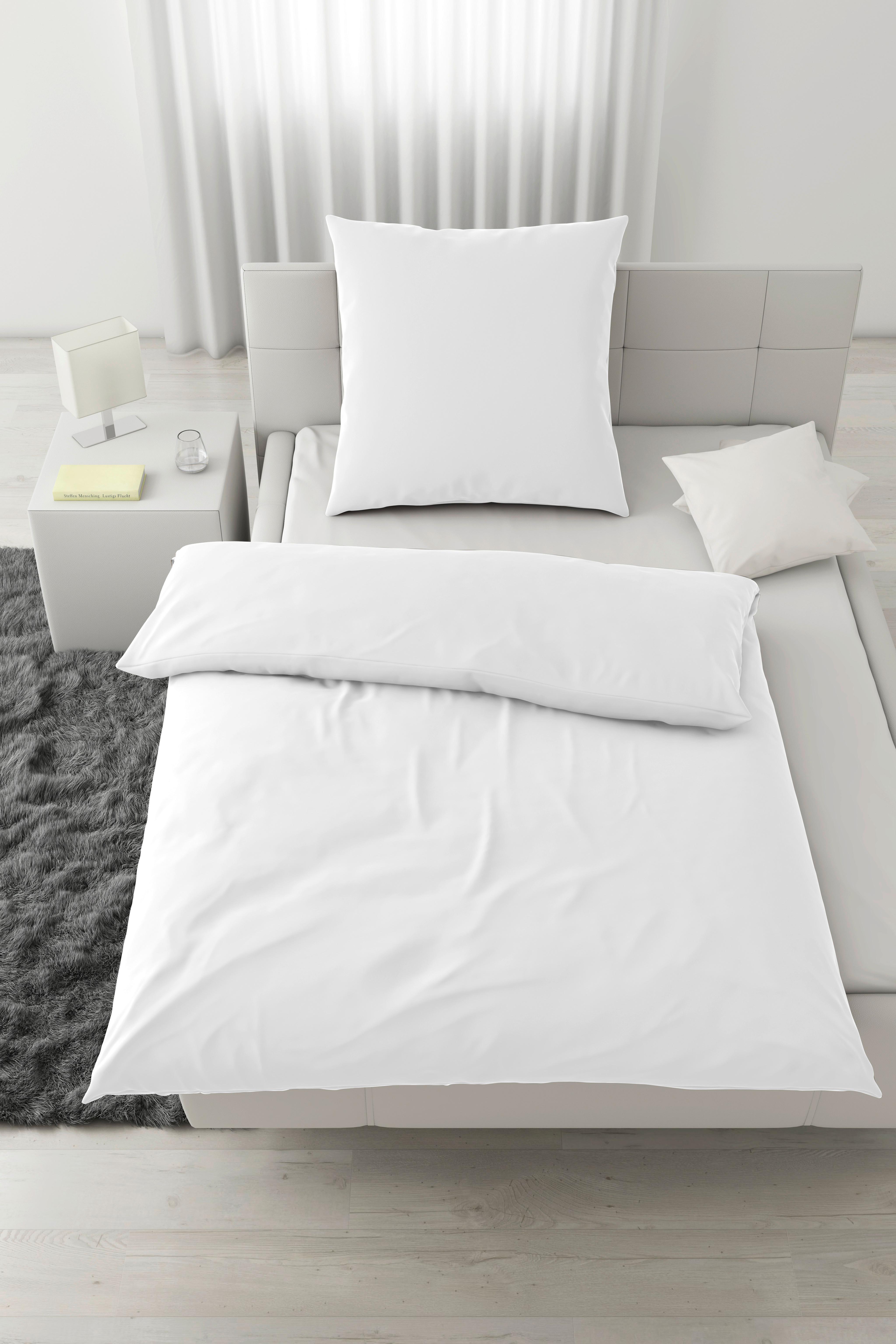 Bettwäsche Victoria Weiß ca. 135x200cm - Weiß, MODERN, Textil (135/200cm) - Mömax