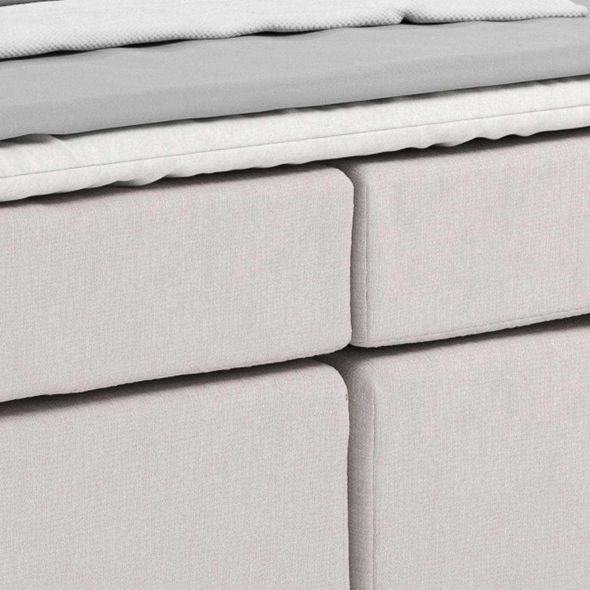 Boxspring Krevet Nero - boje pijeska/boje kroma, Konvencionalno, tekstil/metal (160/200cm) - Best Price
