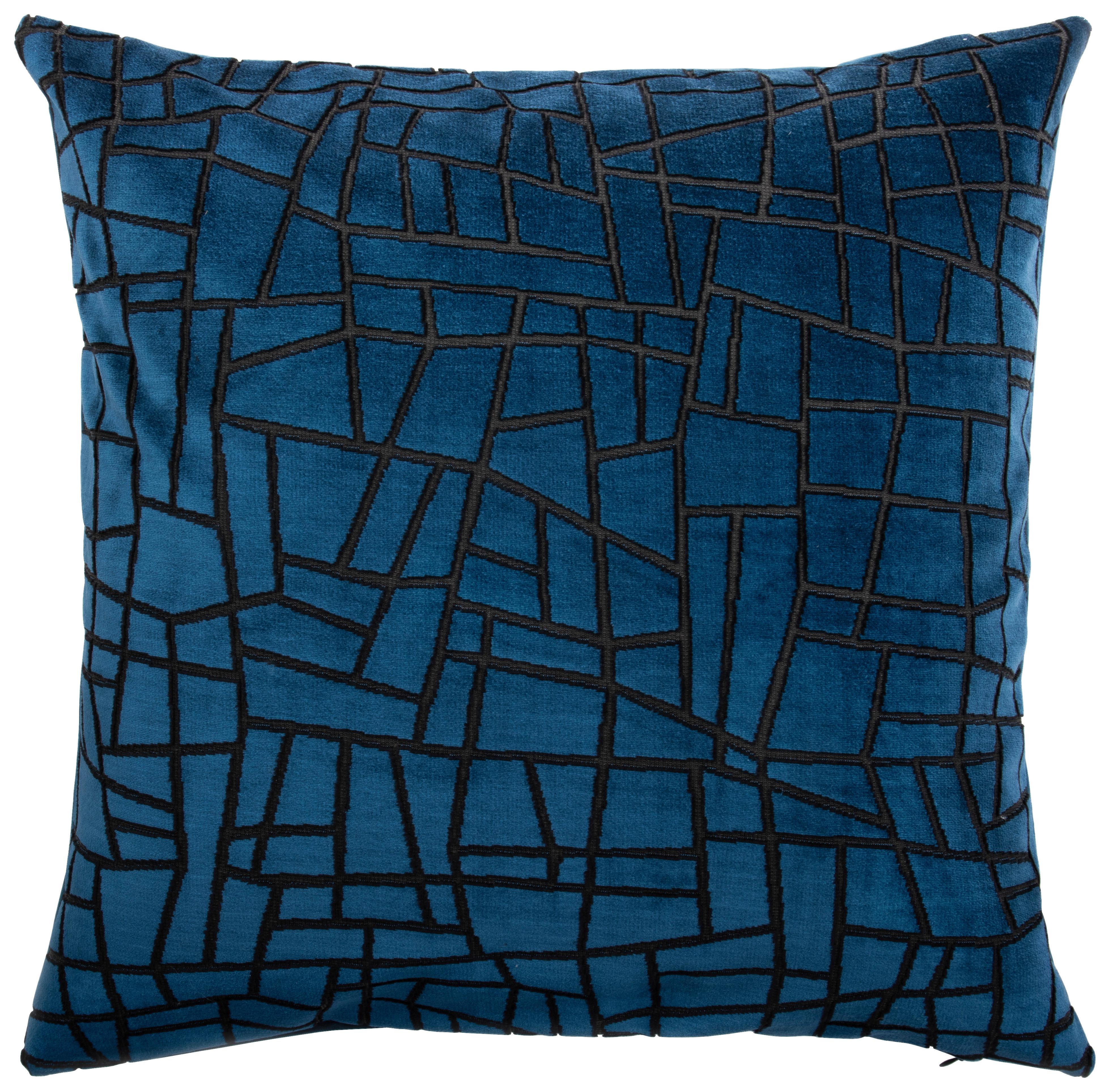 Kissenhülle Georg Blau ca. 40x40cm - Blau, Textil (40/40cm)