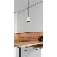 LED-HÄNGELEUCHTE 16022 - Schwarz, Design, Kunststoff/Metall (23/120cm) - Globo