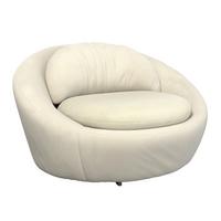 Designsessel Pio Drehbar Beige - Beige/Schwarz, Modern, Textil/Metall (130/80/112cm) - Mömax