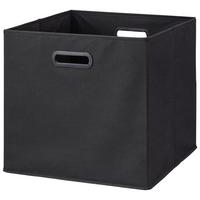 Zložljiva Škatla Elli, Črna - črna, Konvencionalno, karton/tekstil (33/33/32cm) - Mömax