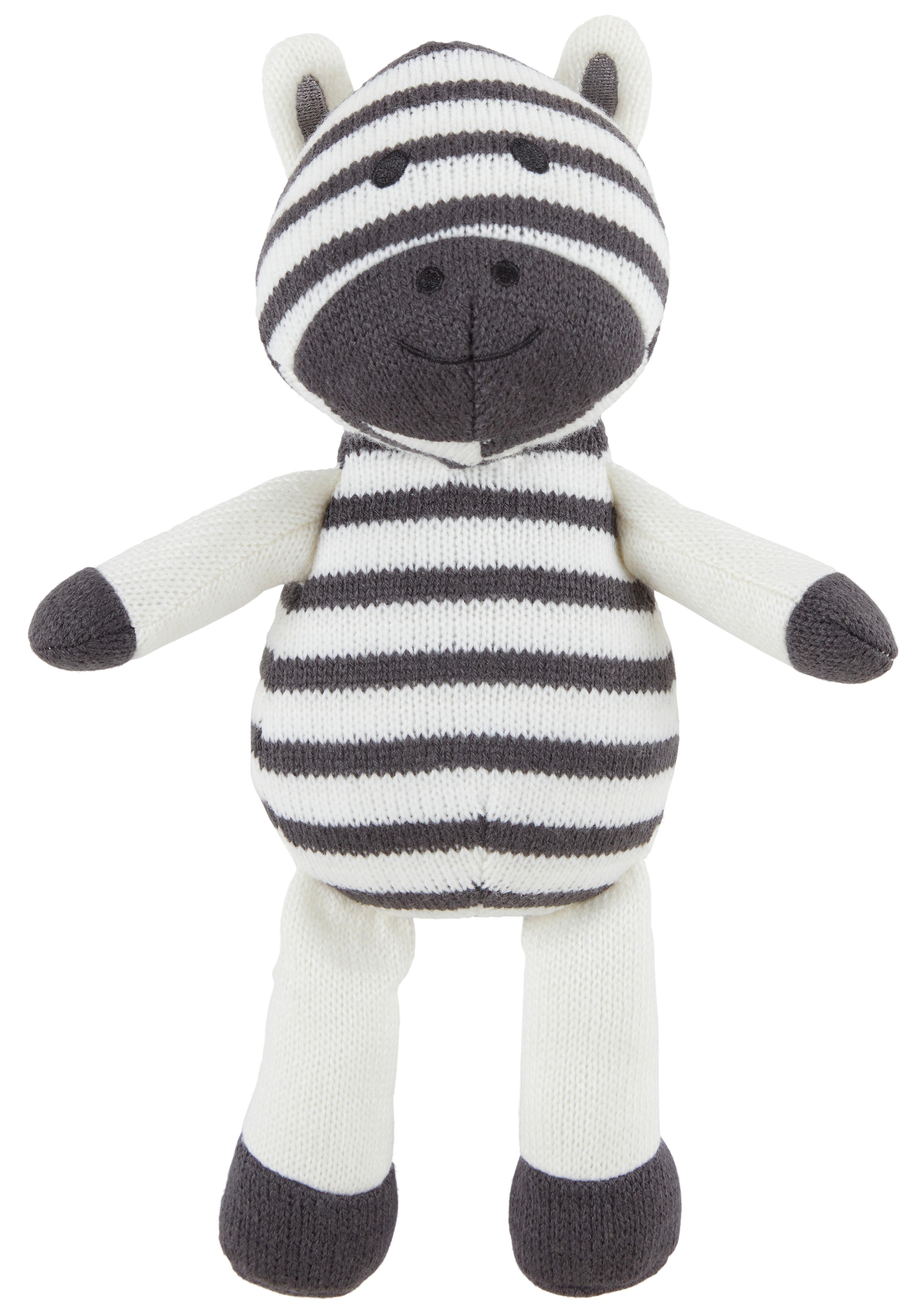 Plüschtier Sally in Braun/Schwarz - Schwarz/Braun, Konventionell, Textil (28cm) - Modern Living