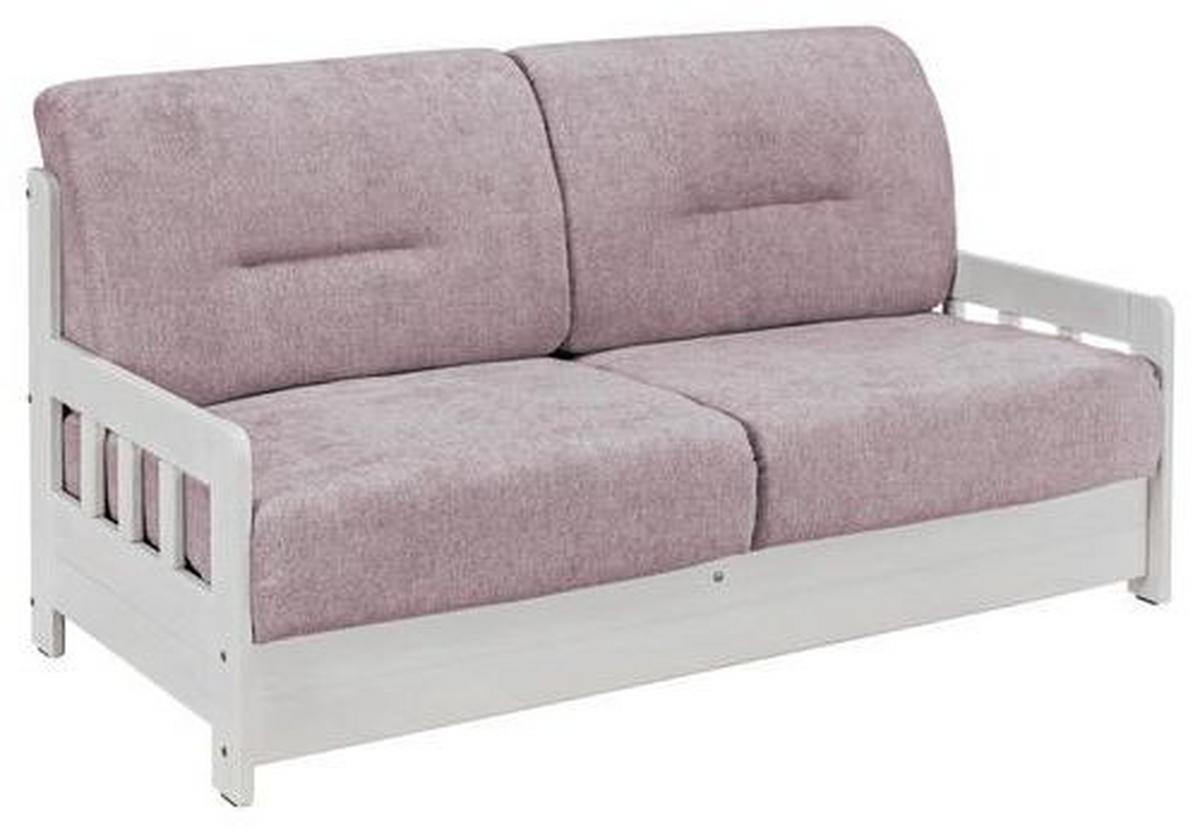 Schlafsofa Camino Holzkorpus Rosa/Weiß - Rosa/Weiß, LIFESTYLE, Holz/Textil (154/88/90cm) - Livetastic