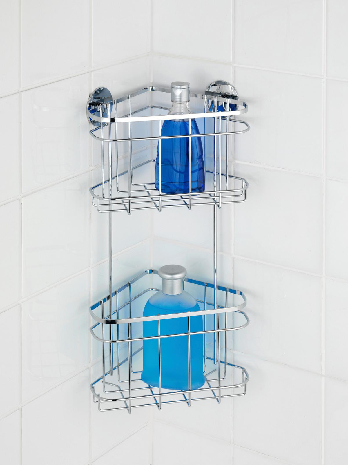 Duschregal aus Edelstahl - MODERN, Metall (22,5/47,5/15,5cm) - Mömax