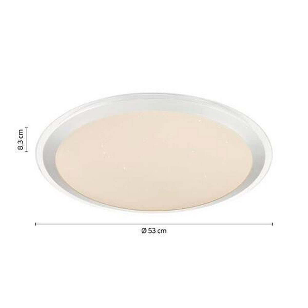 LED-Deckenleuchte Carry max. 30 Watt - KONVENTIONELL, Kunststoff/Metall (53/9cm)