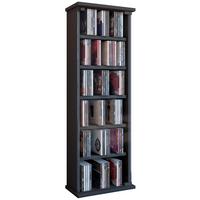 CD-Regal Vetro in Schwarz, B: 31 cm - Schwarz, KONVENTIONELL, Glas/Holzwerkstoff (31/92/18cm) - MID.YOU