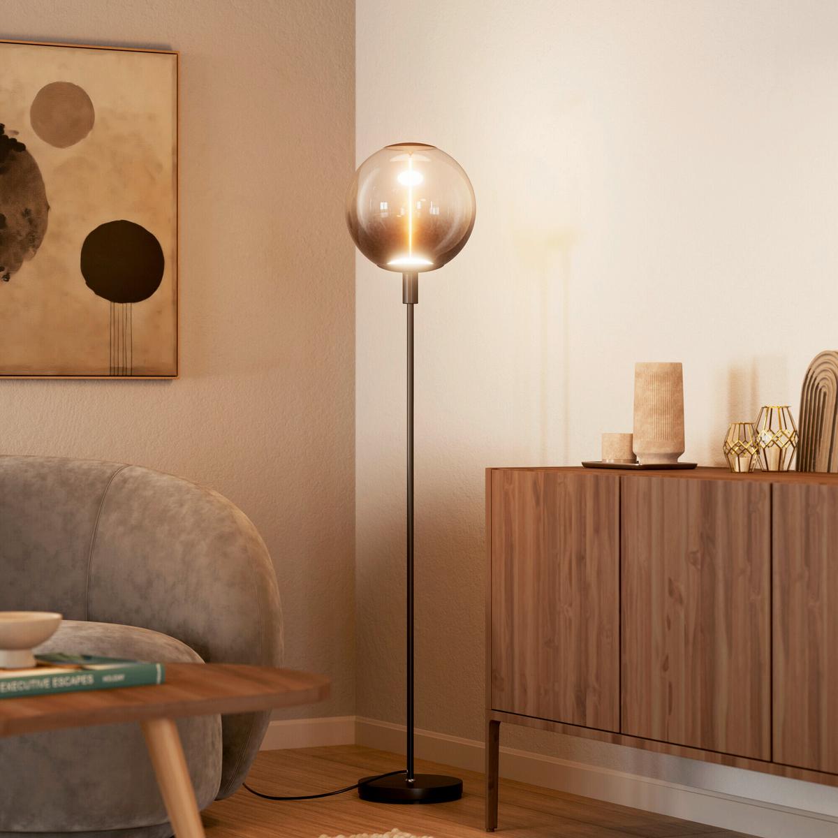 LAMPA STOJĄCA DCR STICK FLOOR TALL 1XE27 DG - ciemnoszary, Basics, metal (26/146cm) - Osram