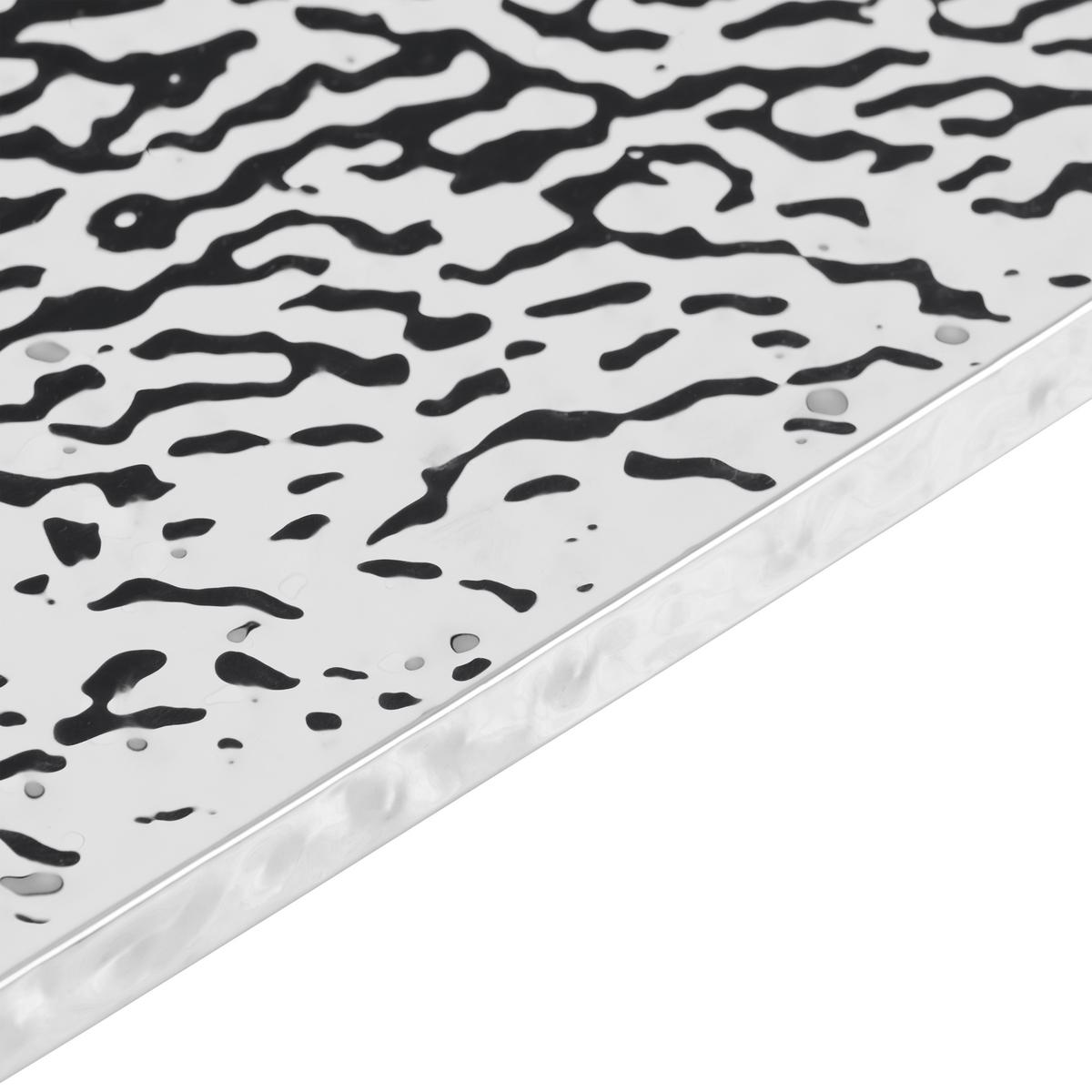 Dohányzóasztal Bubble - fekete/ezüstszínű, Design, faalapú anyag/fém (70/70/40cm) - Mömax