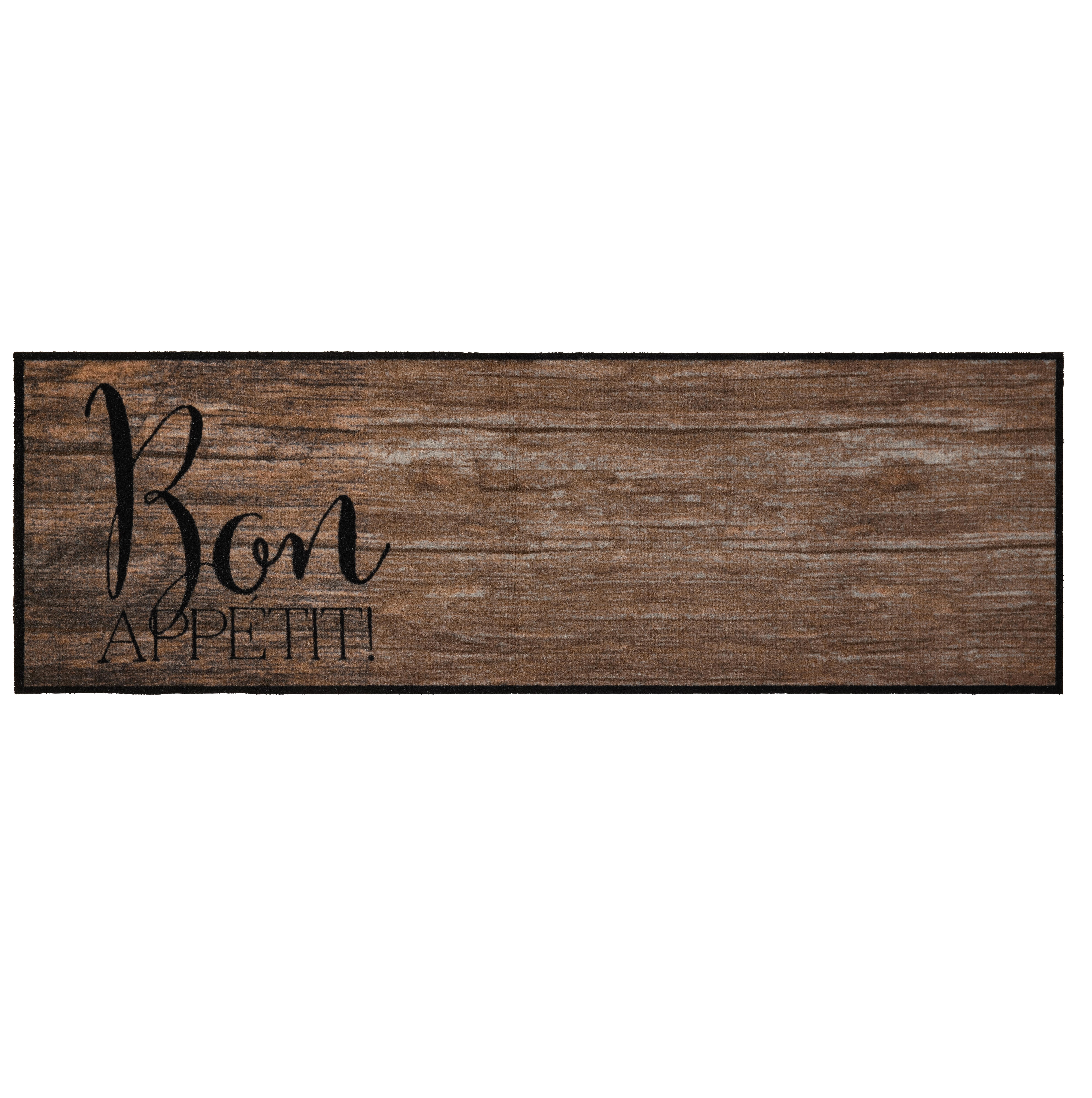 Fussmatte Bon Appetit in Taupe ca. 50x150cm - Taupe, Modern, Textil (50/150cm) - Modern Living