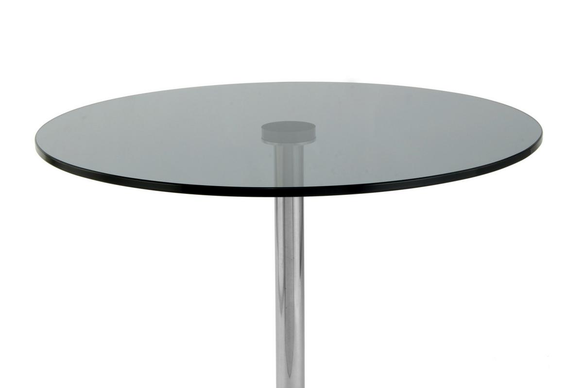 BEISTELLTISCH LANA 125 GRAPHIT / WEISS - Weiss/Graphitfarben, Design, Glas/Stein (46/46/53cm) - Kayoom