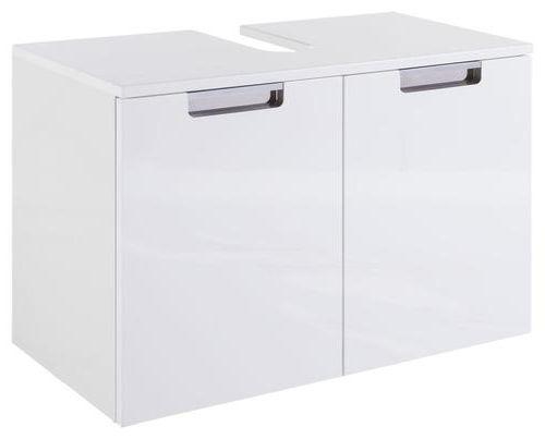 Waschbeckenunterschrank , weiß - Weiß, MODERN, Holzwerkstoff/Metall (65,0/46,5/35,0cm) - MID.YOU