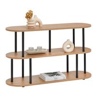 Álló Polc Nimo - fekete/Artisan tölgy, Modern, faalapú anyag/fém (110/66/32cm) - Mömax