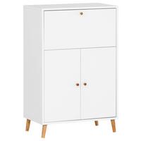 Sekretär Serie 500 Weiß ca. 65,2x101,7x39cm - Weiß, MODERN, Holz/Holzwerkstoff (65,2/101,7/39cm) - MID.YOU