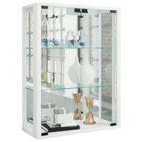 Hängevitrine Udina in Weiß - Schwarz/Weiß, MODERN, Glas/Holz (60/80/25cm) - MID.YOU