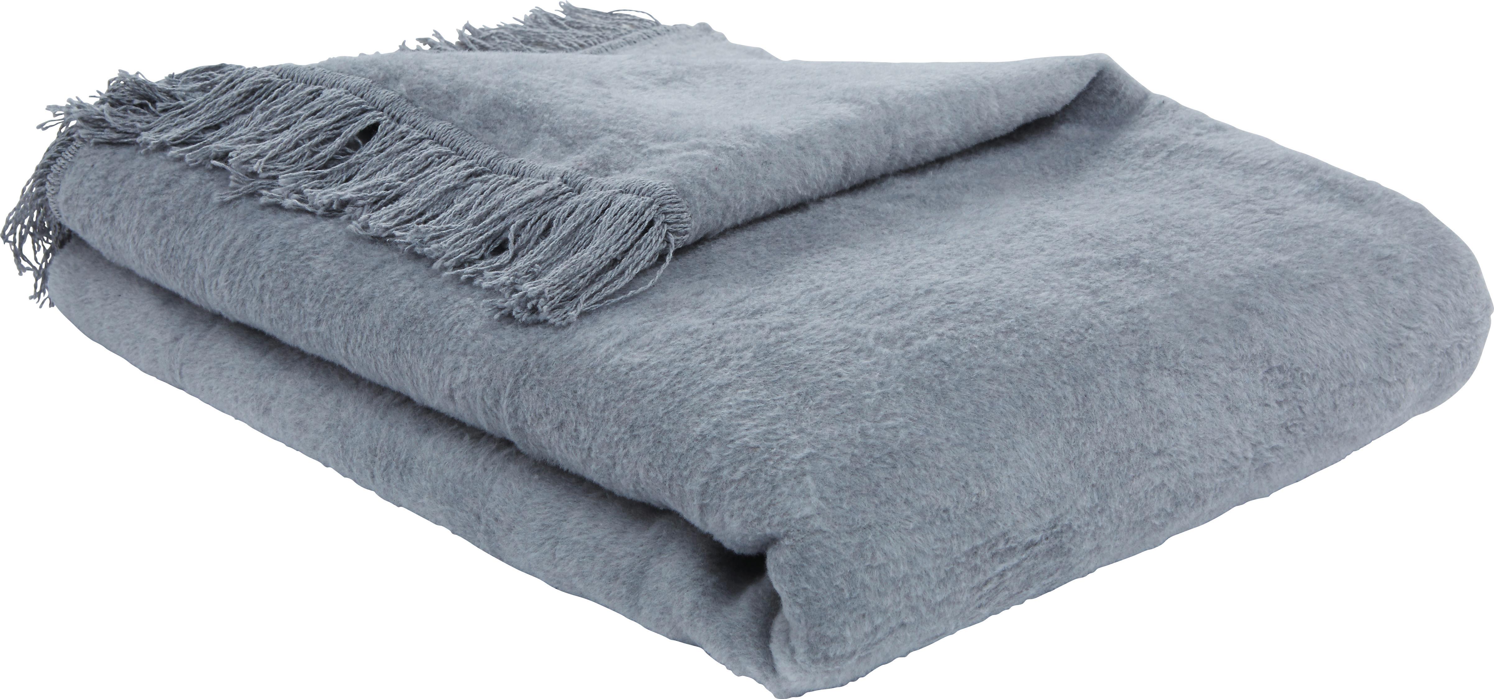 Wohndecke EL SOL Hellgrau 150x200cm - Hellgrau (150/200cm) - Modern Living