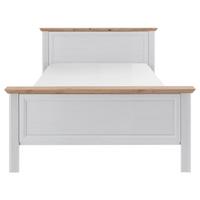 Klasični Krevet Jasmin Ii - bijela/hrast Artisan, Lifestyle, drvni materijal/plastika - Modern Living