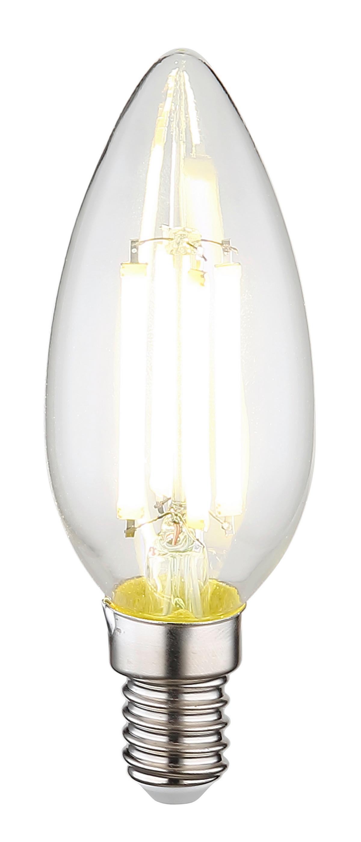 Led Žarulja E14 10577ck - prozirno, staklo/metal (3,5/9,8cm) - Globo