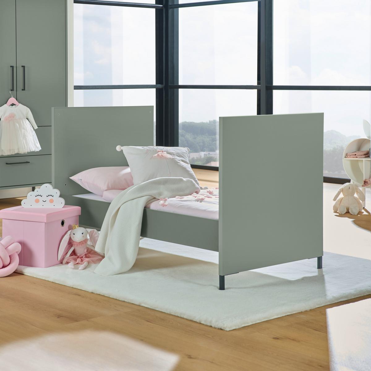 BOKI DO PRZEBUDOWY ŁÓŻECZKA MIA 0414_ST - zielony, Basics, materiał drewnopochodny (139/16/2cm) - Jimmylee