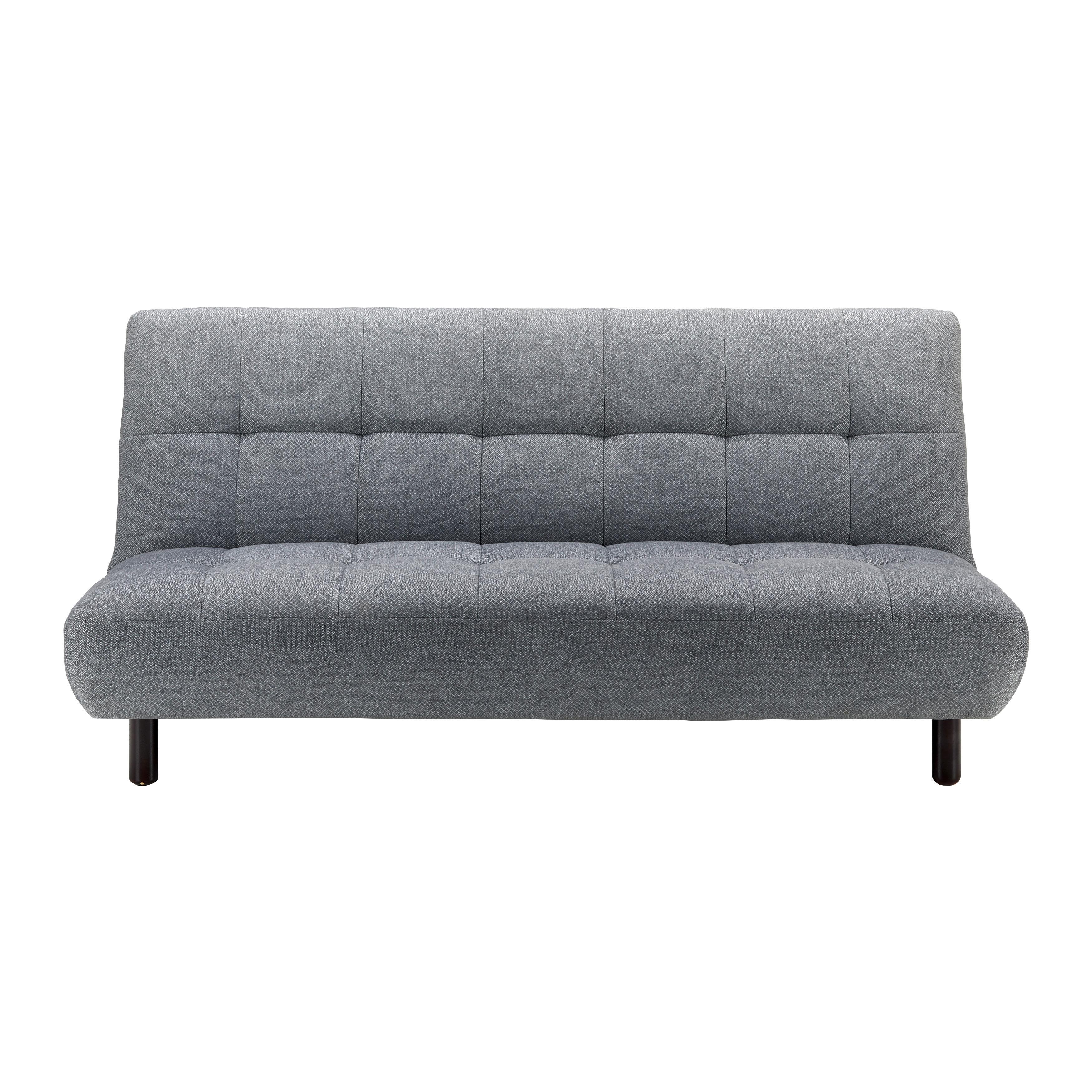 Zofa Camilla, Z Ležiščem - temno rjava/svetlo siva, Moderno, tekstil/les (186/90/106cm) - Bessagi Home