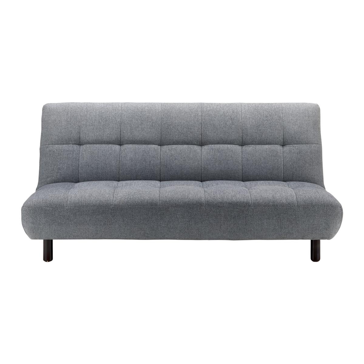 Schlafsofa Camilla Hellgrau Webstoff - Dunkelbraun/Hellgrau, MODERN, Holz/Textil (186/90/106cm) - Bessagi Home