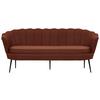 Sofa Calais ca. 180 cm Rostfarben - Rostfarben/Schwarz, Design, Textil/Metall (180/78.5/78cm) - Livetastic
