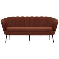 Sofa Calais ca. 180 cm Rostfarben - Rostfarben/Schwarz, Design, Textil/Metall (180/78.5/78cm) - Livetastic