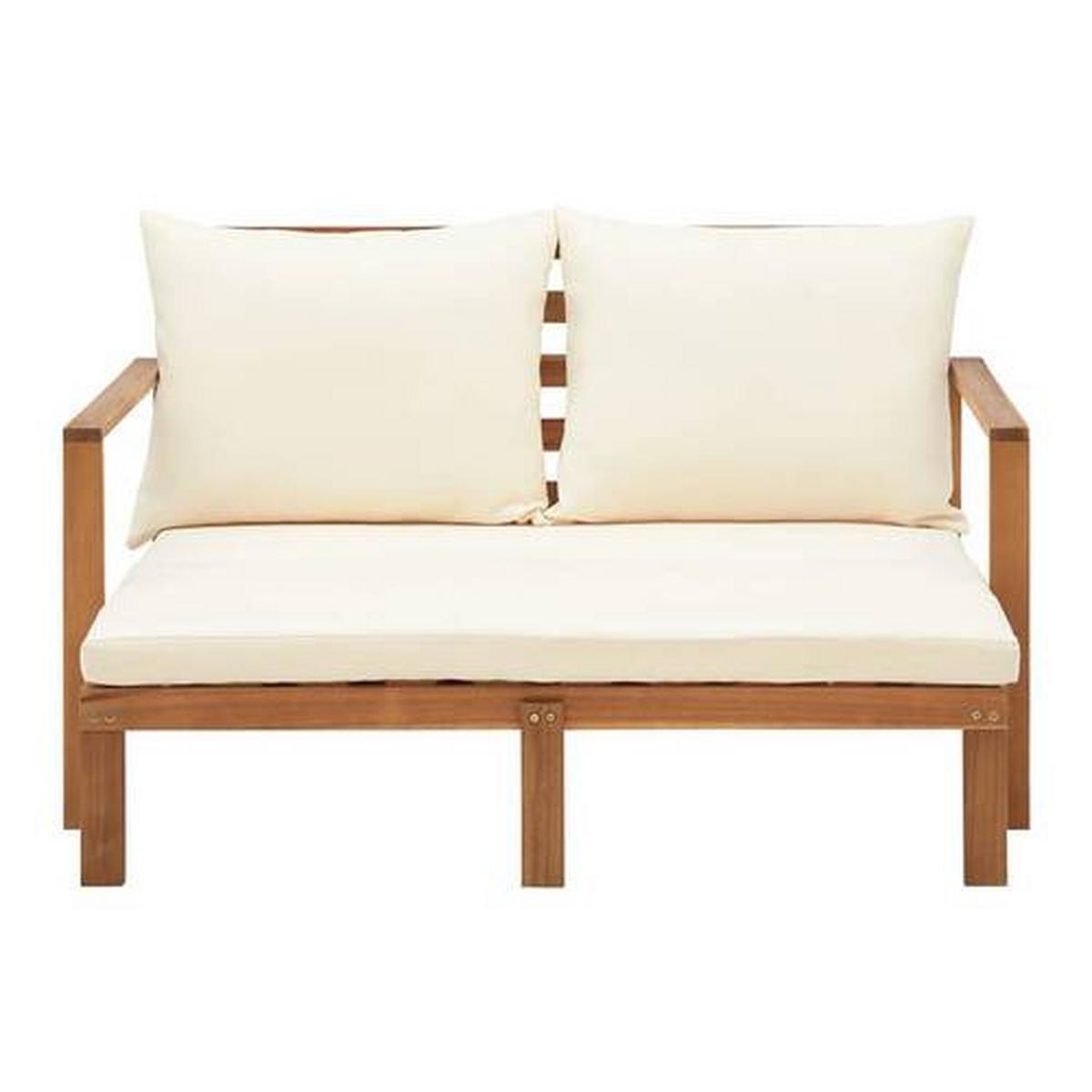 Vrtni Ležalnik Pia, Naravne Barve, Akacija - naravne barve, Moderno, tekstil/les (130/75/80-130cm) - Bessagi Garden