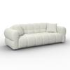 SOFFA MARIE - vit/svart, Modern, trä/textil (232/77/90cm) - Bessagi Home