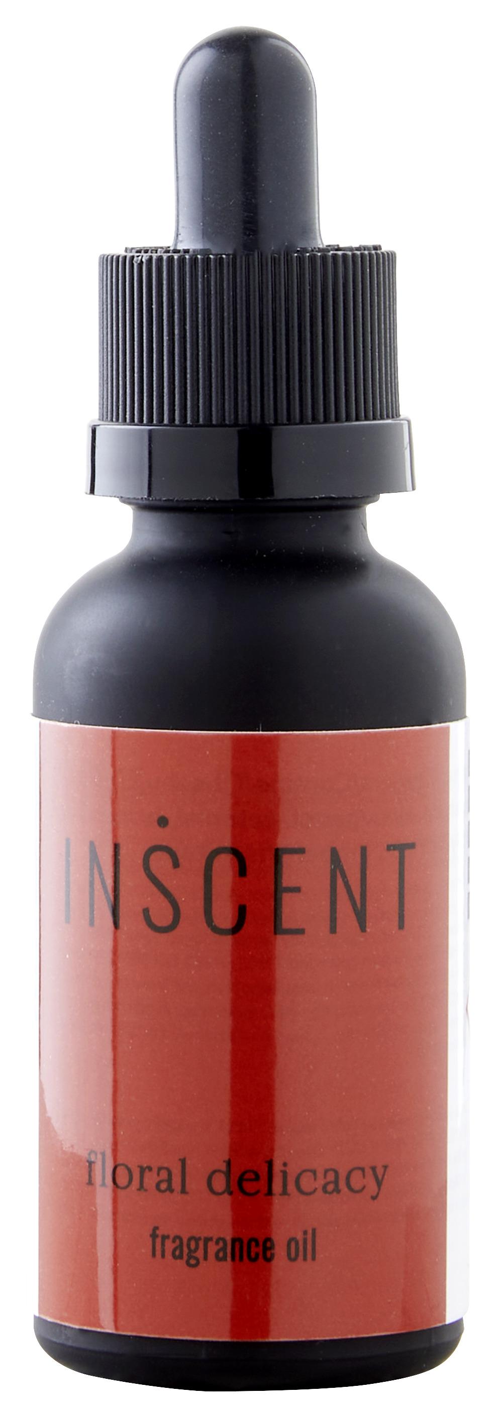 Parfümöl Floral Delicacy ca. 30ml - Rot/Schwarz, Design, Glas (30ml) - Inscent