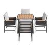 UTEGRUPP WASHINGTON 1 - mörkgrå/naturfärgad, Basics, metall/textil (89cm) - Mömax