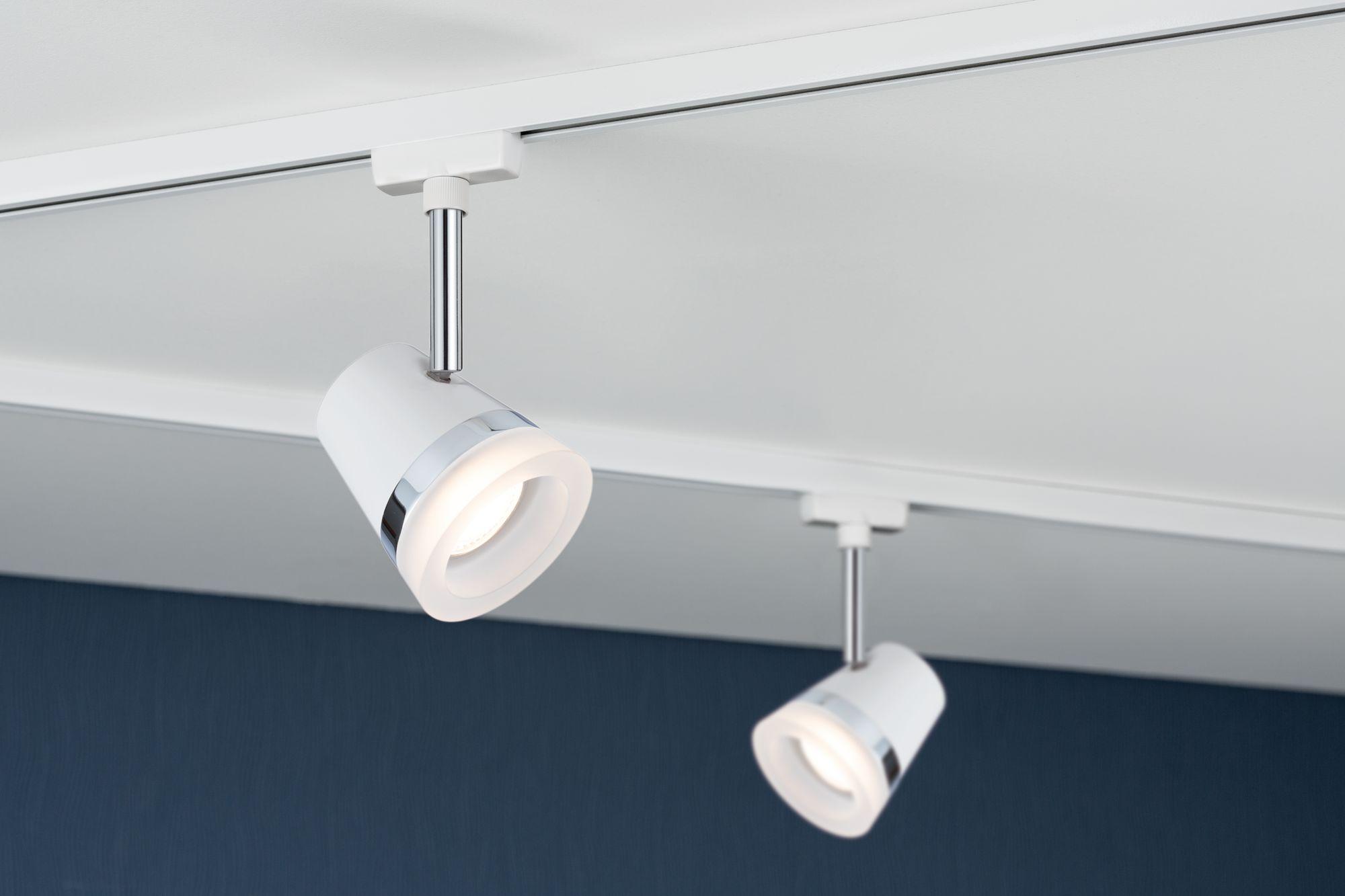 Schienensystem-Strahler Spot Cone max. 10 Watt - Chromfarben/Weiß, Design, Metall (18/9cm) - Paulmann