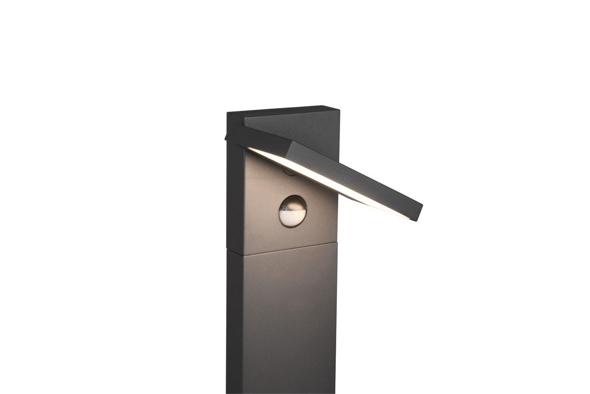 Wegleuchte Horton Anthrazit max. 8 Watt - Anthrazit/Weiß, Design, Kunststoff/Metall (100/15cm) - Trio Leuchten