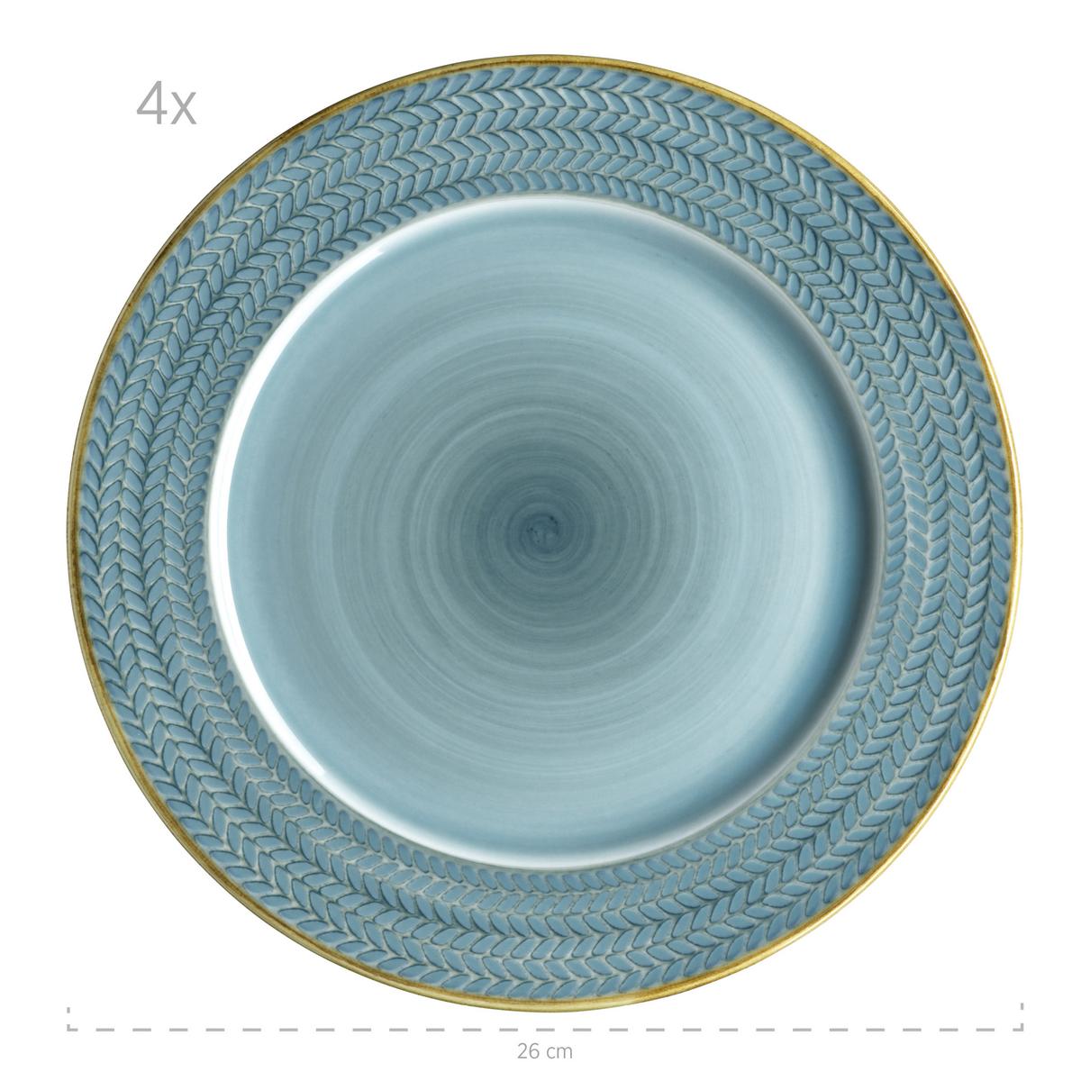 KAFFEESERVICE 931942, BLAU POSTSICHER - Blau, Basics, Keramik (24,5/24,5/22,5cm) - Mäser
