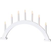 Led-dekoleuchte 230-38 Kerzenständer - Weiss, Basics, Holz/Kunststoff (57/6/34cm) - Eglo