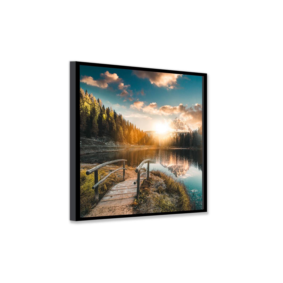 Bild Vous II ca. 30x30cm - Multicolor/Schwarz, Holzwerkstoff (30/30cm) - Modern Living