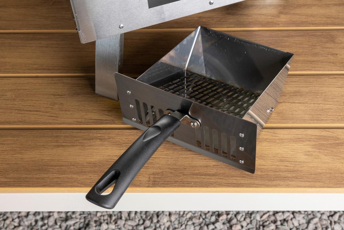 Pizzaofen Digos ca. 85,8x49,9x37 cm Silber - Silberfarben, KONVENTIONELL, Metall (85.8/49.9/37cm) - Gardenson