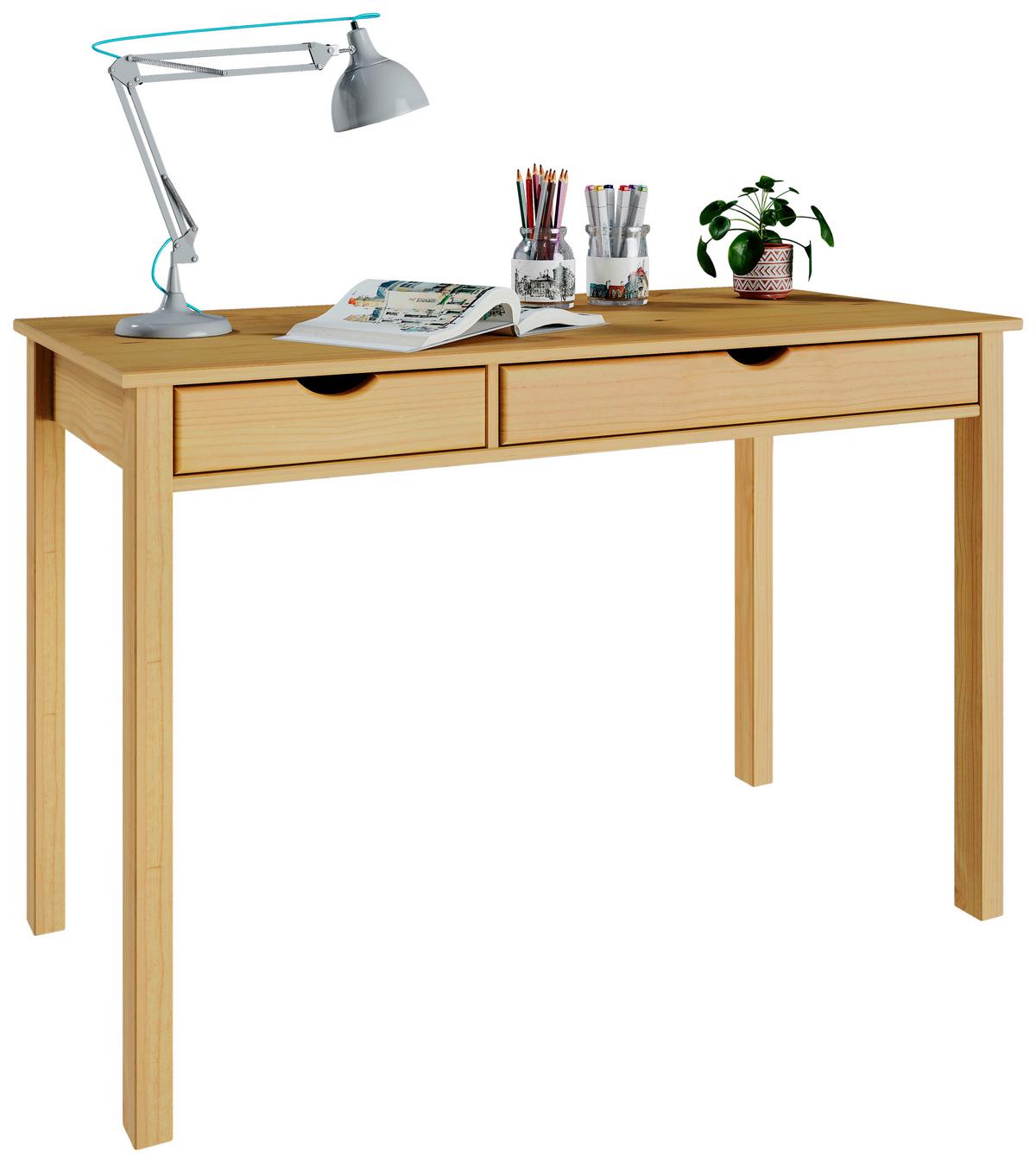 BIURKO GAVA NATUR - kolor naturalny, Konventionell, drewno (120/60/80cm) - MID.YOU