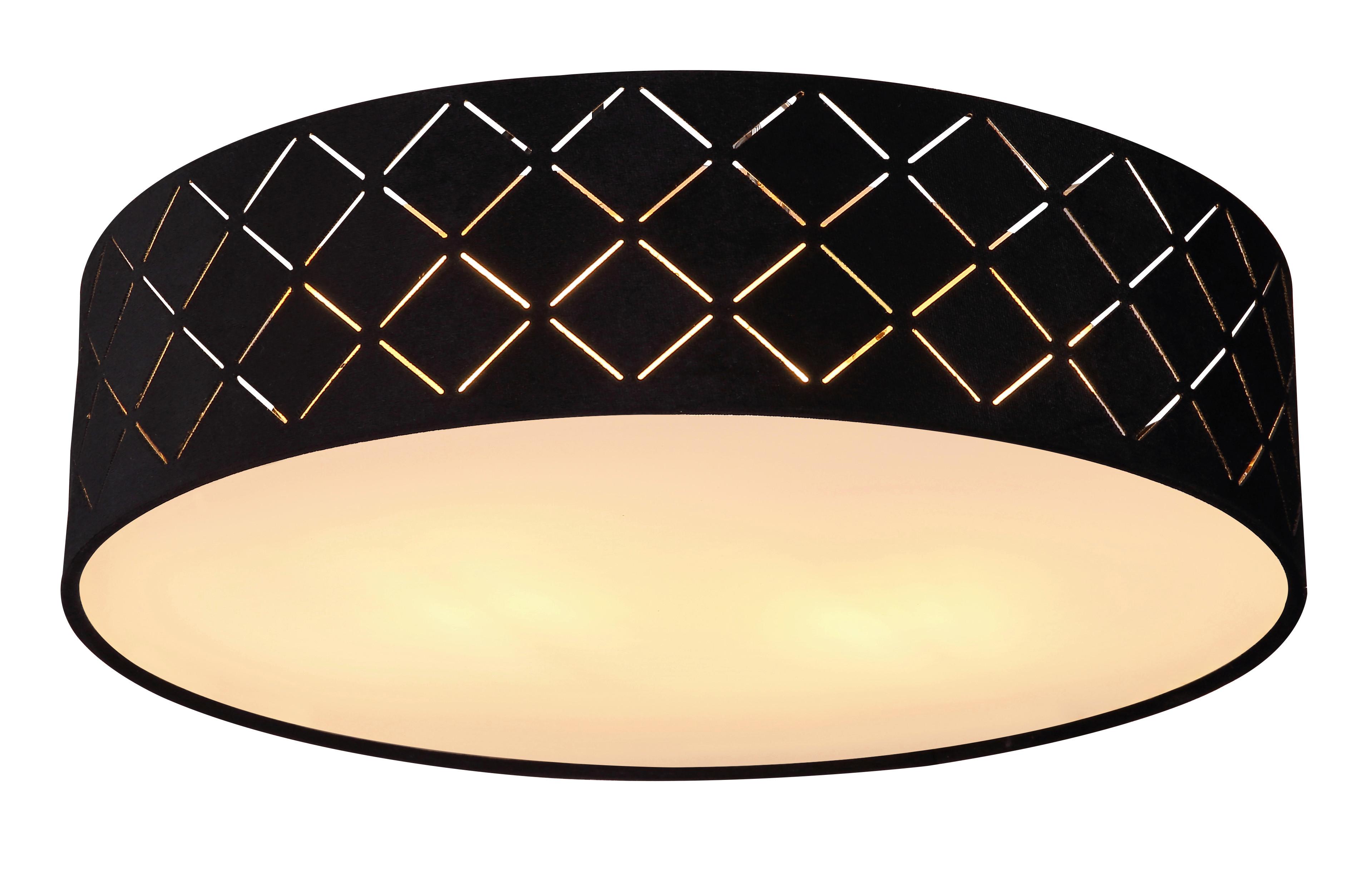 Stropna Svetilka 15363b Varios - zlate barve/črna, Design, kovina/umetna masa (38/10cm) - Globo