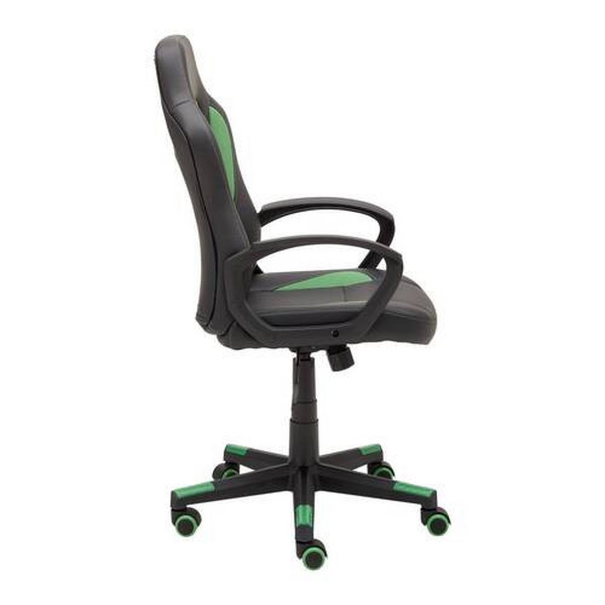 Scaun rotativ LIA - verde/negru, Modern, plastic/textil (56/104-113/64cm) - Modern Living
