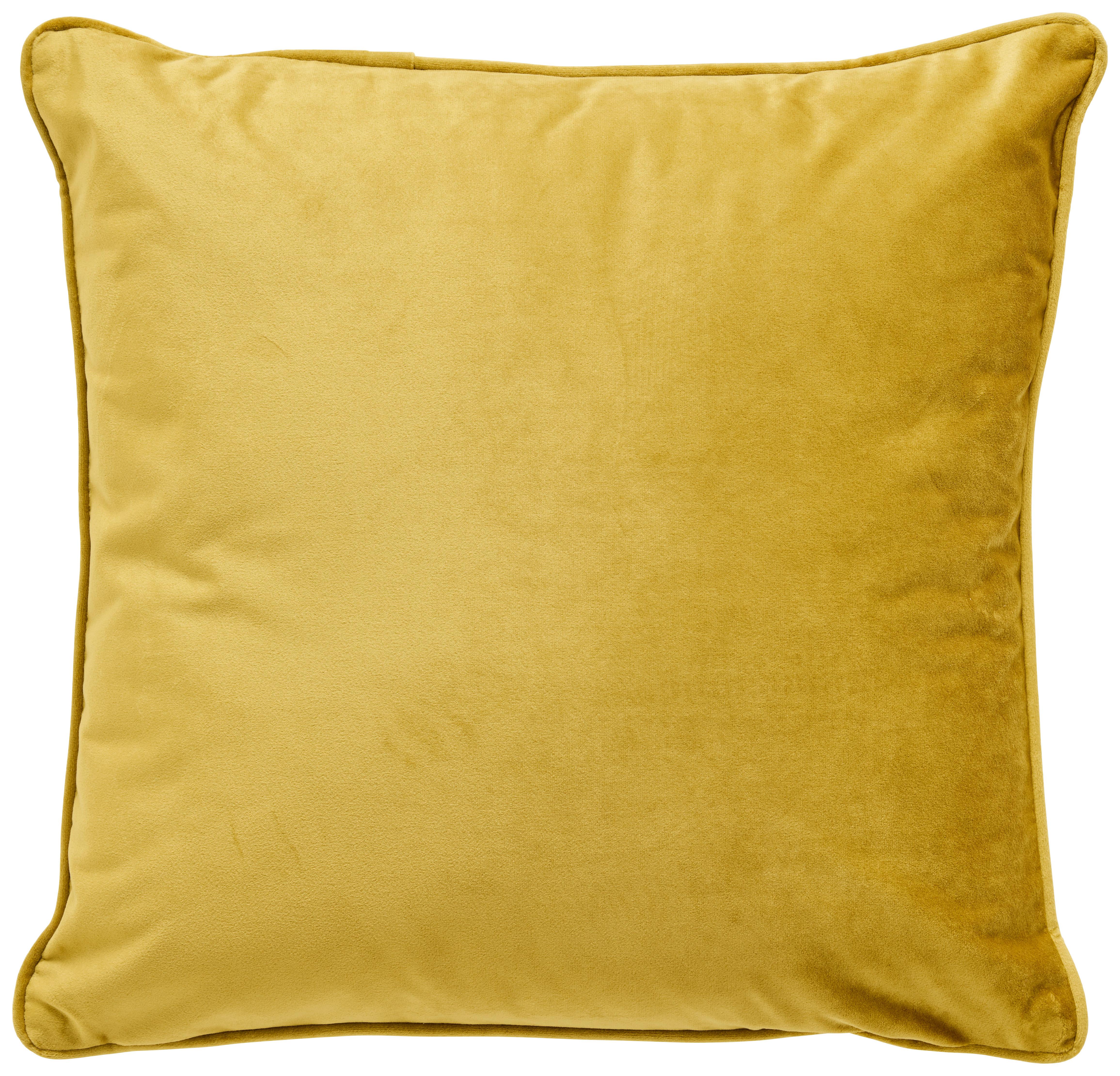 Okrasna Blazina Viola - zlate barve, Konvencionalno, tekstil (45/45cm) - Premium Living