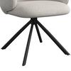 STOL MED ARMSTÖD LIORA - svart/cremefärgad, Modern, metall/textil (58/84/61cm) - Bessagi Home