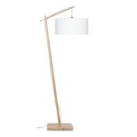 Stoječa Svetilka Andes, Bela, Bambus - bela/naravne barve, Design, tekstil/les (70/176cm) - Good & Mojo