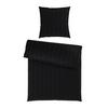 Bettwäsche Xenia Streif Schwarz ca. 135x200cm - Schwarz, MODERN, Textil (135/200cm) - Premium Living