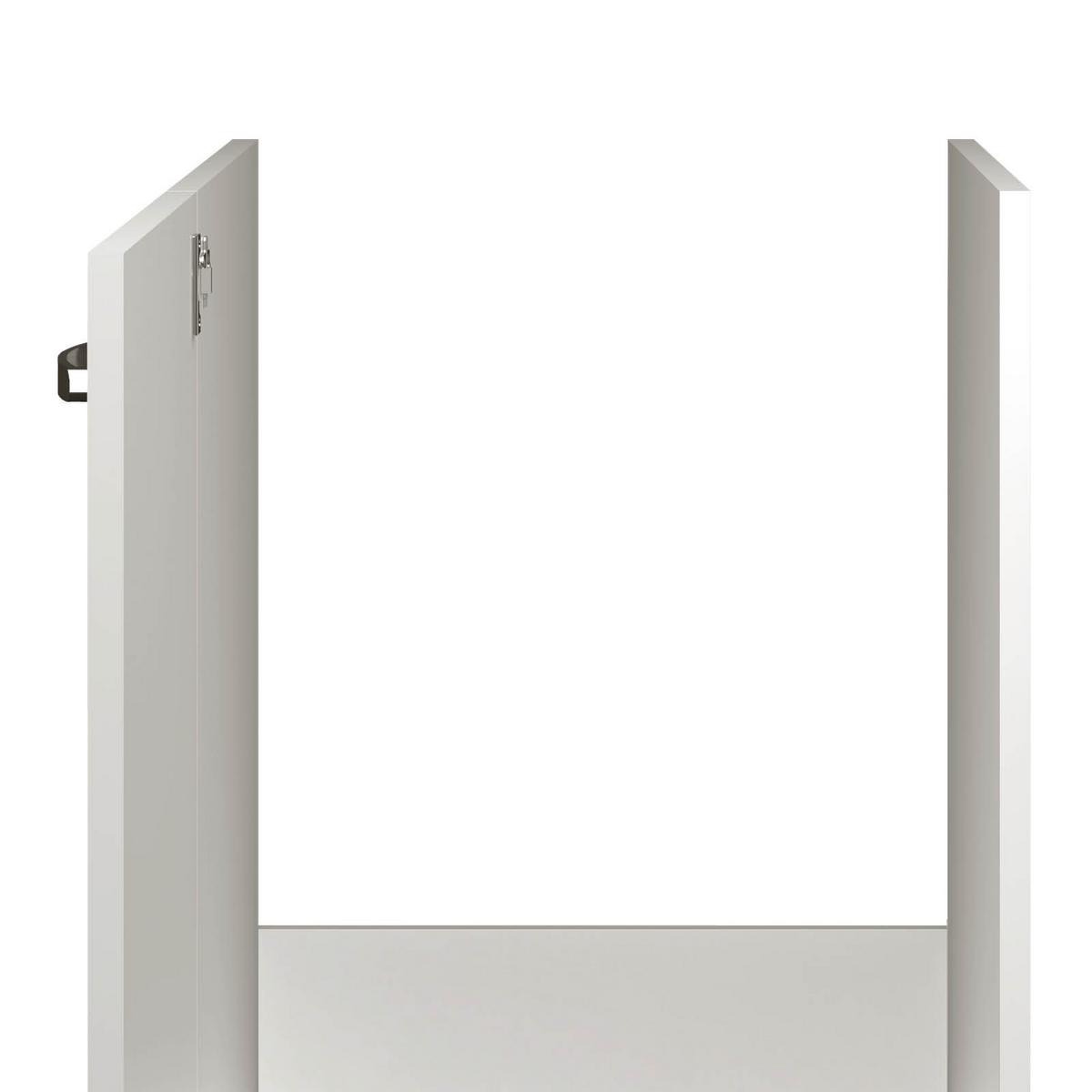 Spodnja Omarica Za Korito Alba, Bela, Š. 50 Cm - barve nerjavečega jekla/bela, Moderno, kovina/leseni material (50/82/57cm) - FlexWell