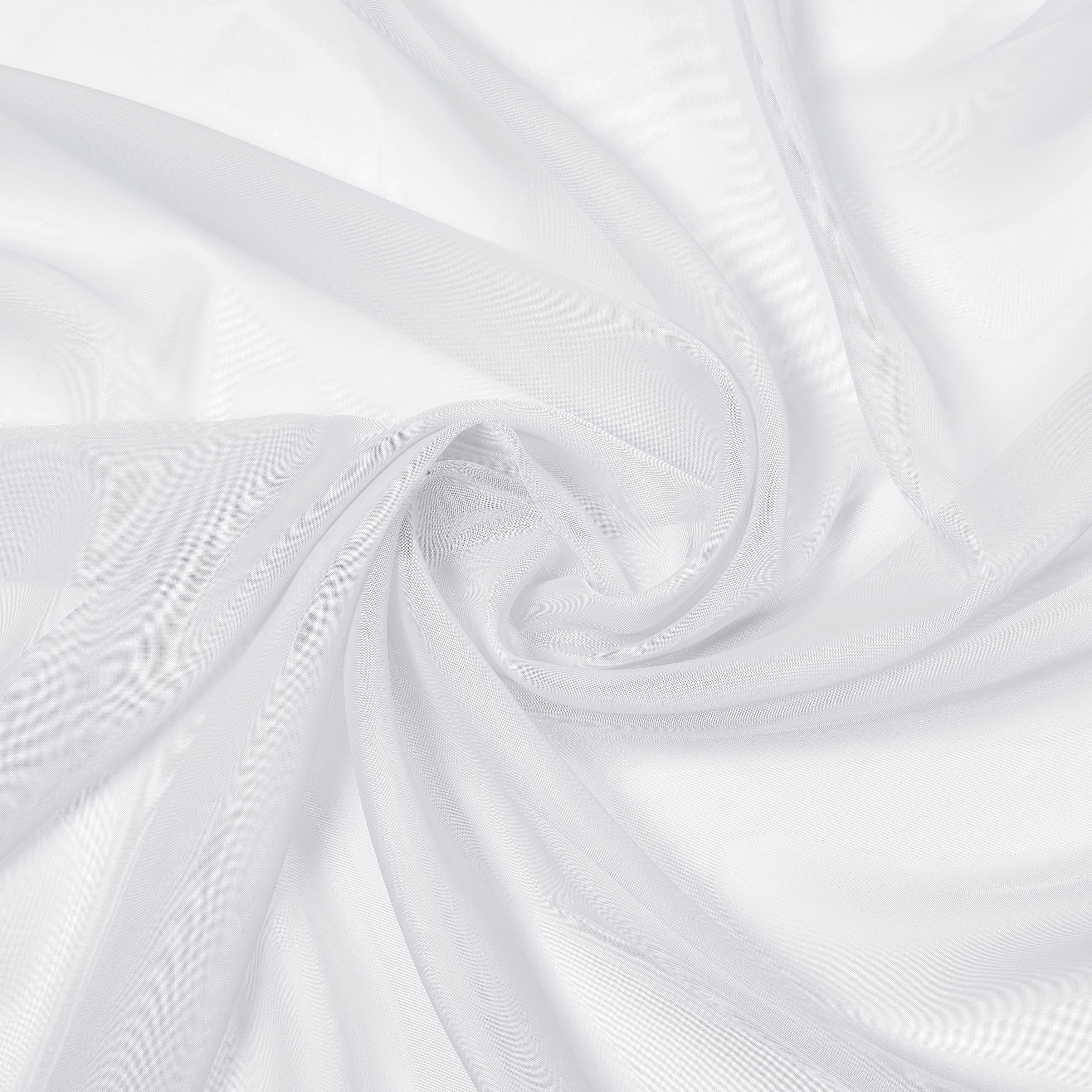 Schlaufenvorhang Hanna in Weiß, 2 Stk. - Weiß, Textil (140/245cm) - Based