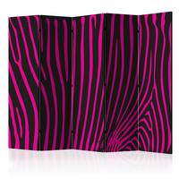 Paraván Hde-Paraventtc0552 - pink/fekete, Basics, textil/fa (225/172/2cm) - artgeist