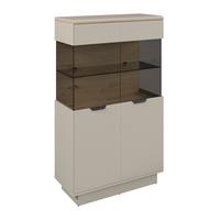 Vitrina Darius - kašmir/hrast Artisan, Trend, staklo/drvni materijal (88,5/148,3/37cm) - Modern Living